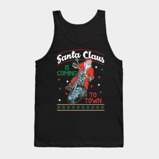 Santa Claus Is Coming To Town Tank Top